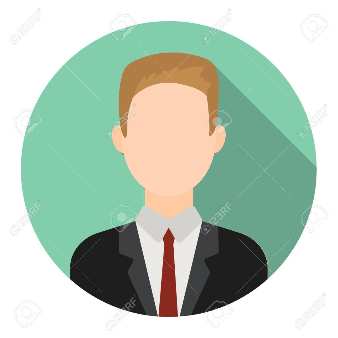 Businessman icon flat. Single avatar,people icon from the big avatar collection - stock vector